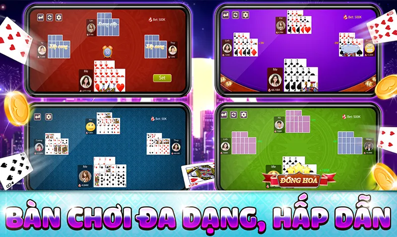 Mậu Binh SV388: Chi bài, luật, mẹo thắng khi chơi game bài 1 Chia 13 lá bài thành 3 chi đúng luật trong Mậu Binh SV388